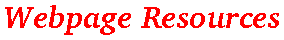 Webpage Resources